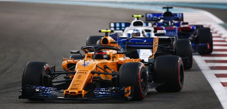 Vandoorne, durante el GP de Abu Dabi 2018