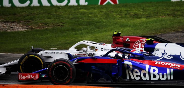 Gasly y Leclerc GP Italia