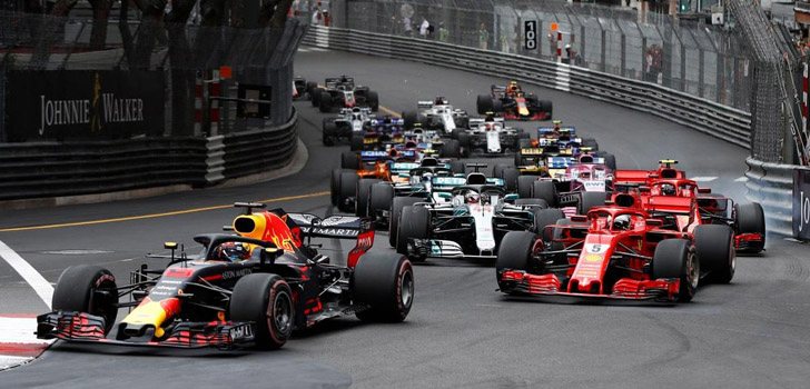 Salida GP Mónaco 2018