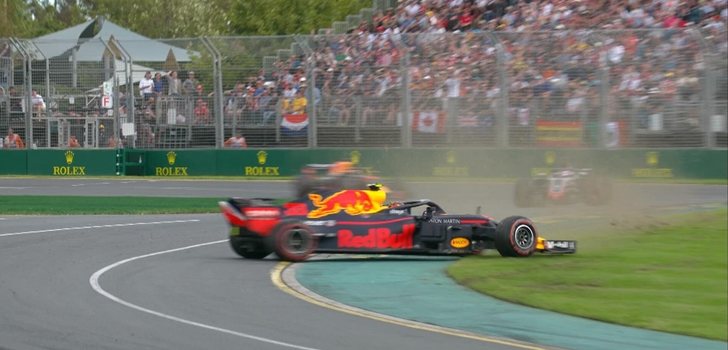 Verstappen trompea en Australia