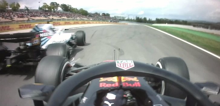 Verstappen golpea a Stroll