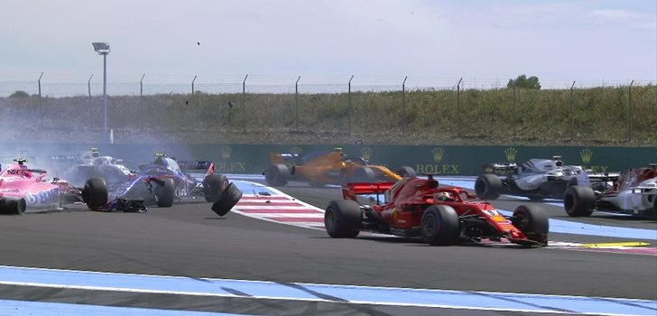 Accidente de Gasly y Ocon en Francia