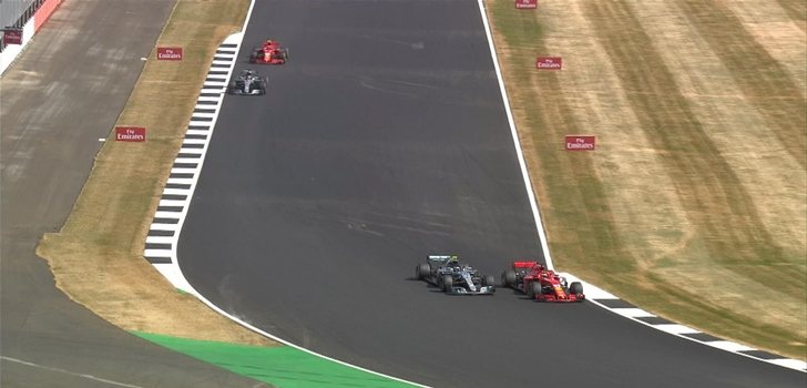Vettel adelanta a Bottas en Silverstone