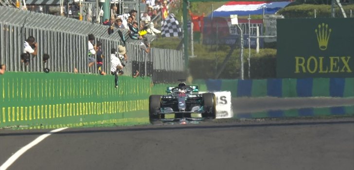 Hamilton gana en Hungría