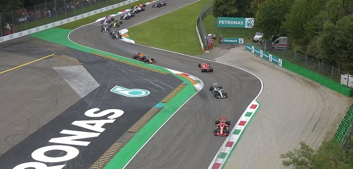 Vettel trompea en Italia