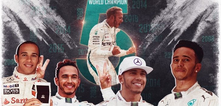 Lewis Hamilton, campeón del mundo por quinta vez