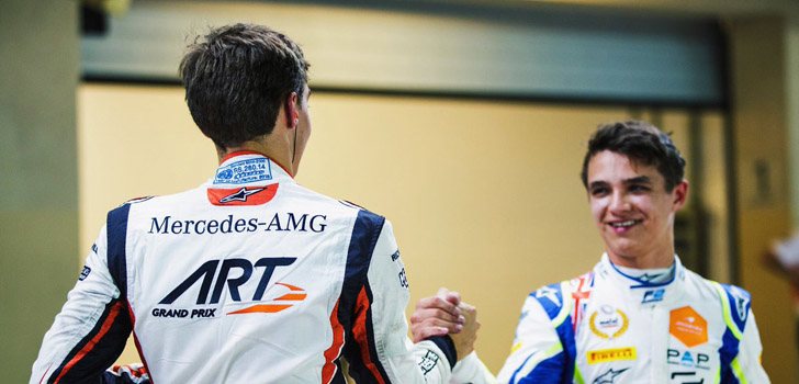 George Russell y Lando Norris