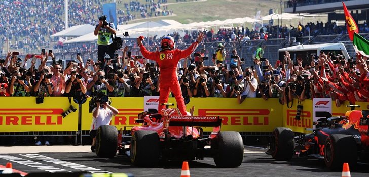 Räikkönen celebra su triunfo en EEUU