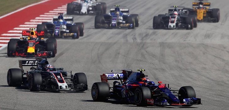 Kvyat, durante su primera etapa en la F1