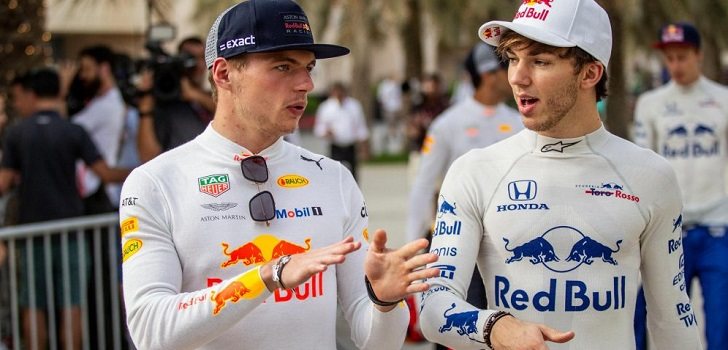 Verstappen y Gasly 2018