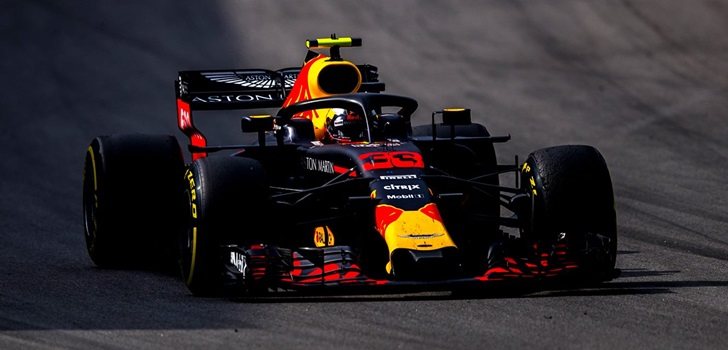 Verstappen, durante la temporada 2018 de F1