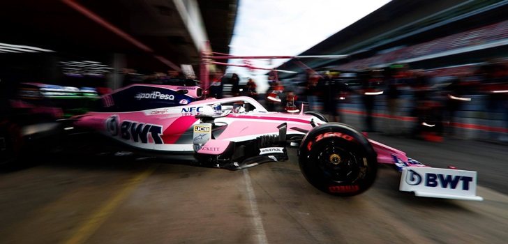 Pérez rueda en los test de Montmeló