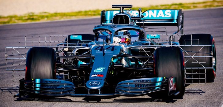 Hamilton, en la segunda semana de test en Montmeló