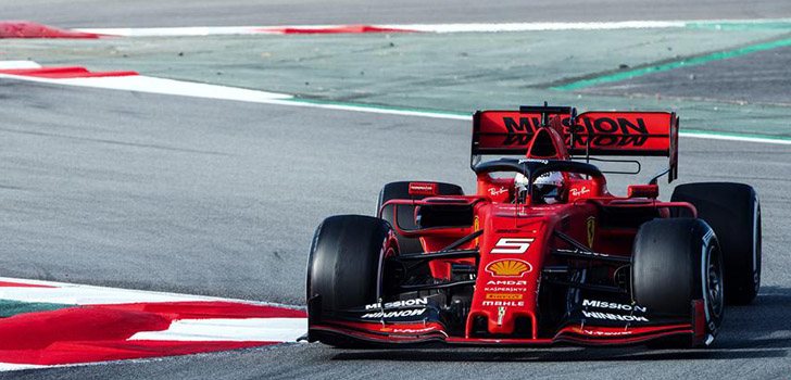 Sebastian Vettel tests