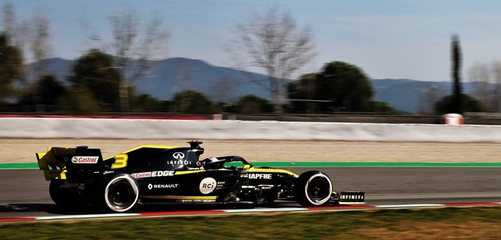 Ricciardo, en los test de Montmeló