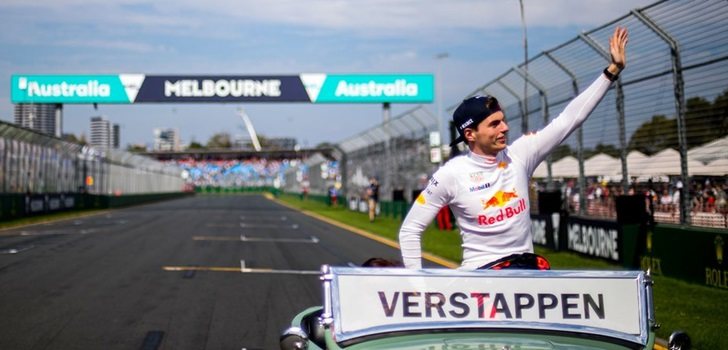 Verstappen, en el circuito de Melbourne