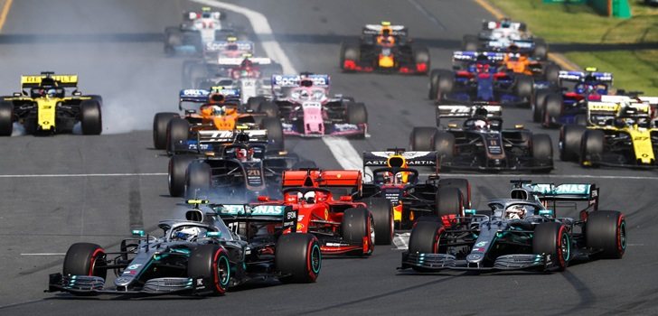 Los monoplazas de F1, en Australia