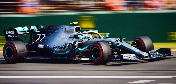 Bottas, durante el GP de Australia 2019