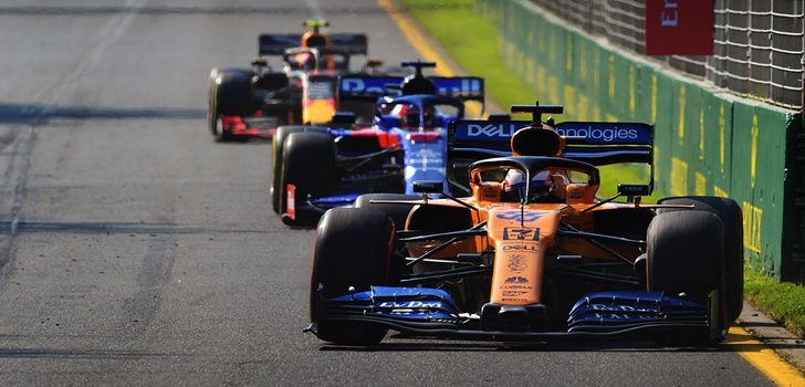 Sainz, durante el GP de Australia 2019