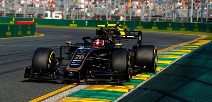 Magnussen rueda en Australia