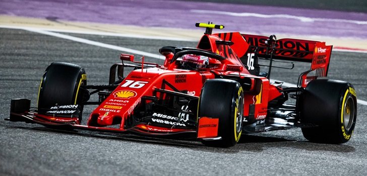 Leclerc, en el GP de Baréin 2019