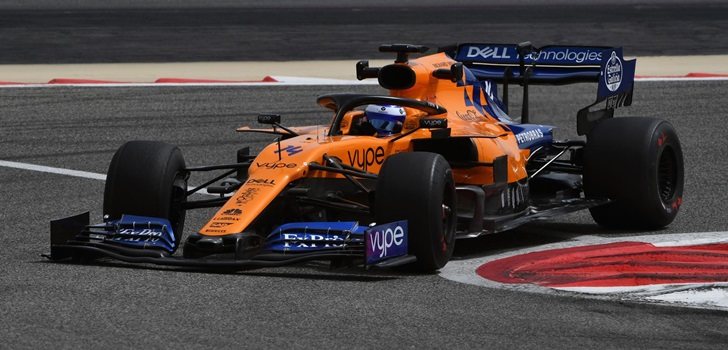 Alonso, en los test de Baréin 2019