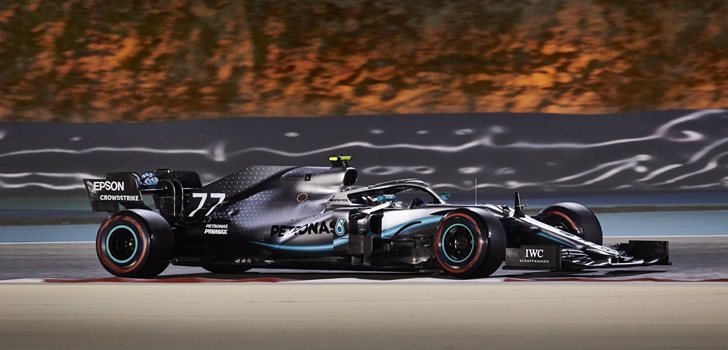 Bottas rueda en Baréin 2019