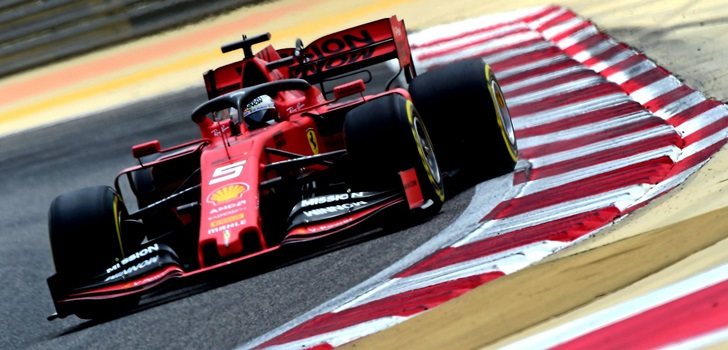 Vettel, en el trazado de Sakhir
