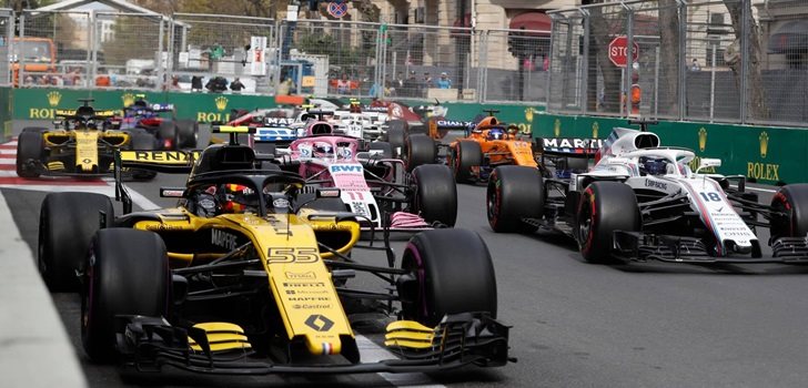 Los monoplazas de F1, en Bakú 2018