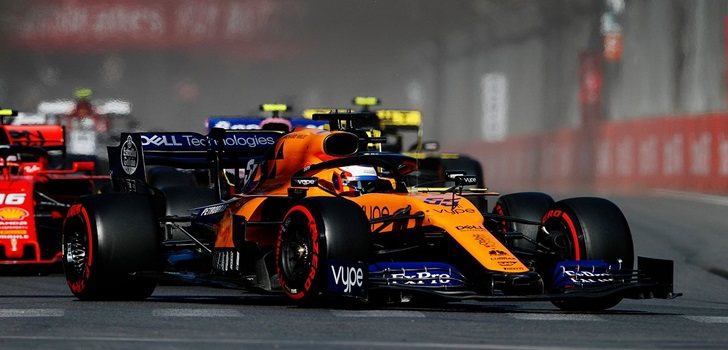 Sainz, en el GP de Azerbaiyán 2019