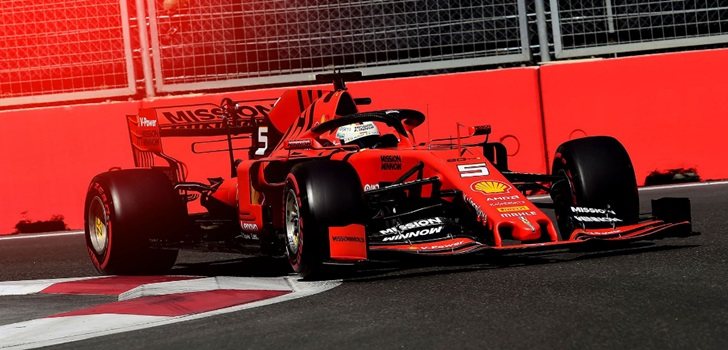 Vettel, en Bakú 2019