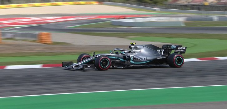 Bottas, en Barcelona 2019