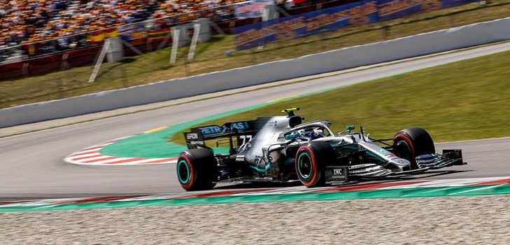 Bottas, en Montmeló