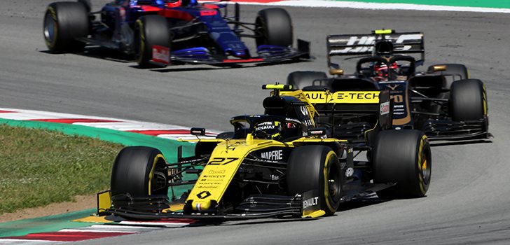 Nico Hülkenberg ha culminado su remontada y ha terminado justo detrás de Ricciardo