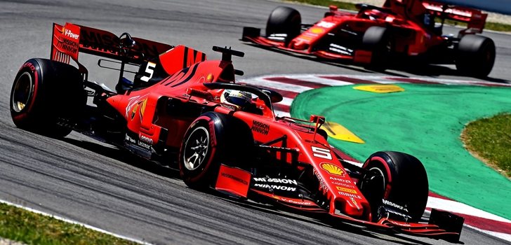 Vettel y Leclerc, en Montmeló