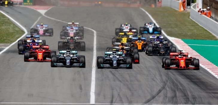 Los monoplazas de F1 en Montmeló