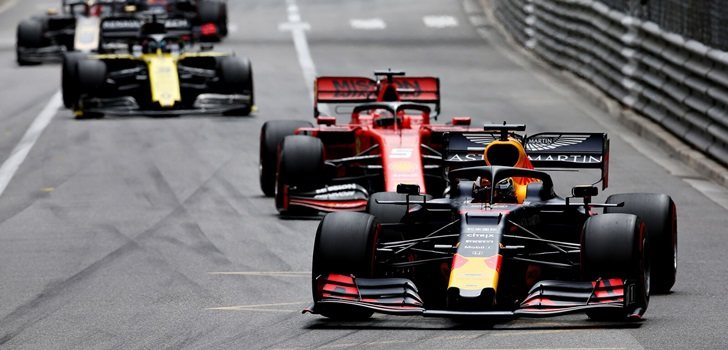 Verstappen rueda en Mónaco 2019