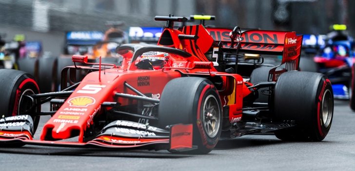 Vettel rueda en Montecarlo 2019