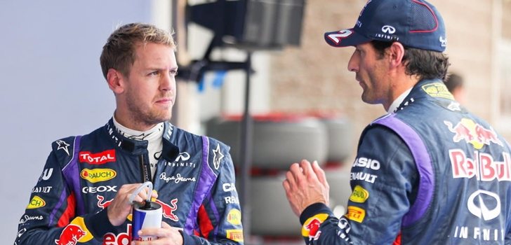 Webber y Vettel durante su etapa en Red Bull