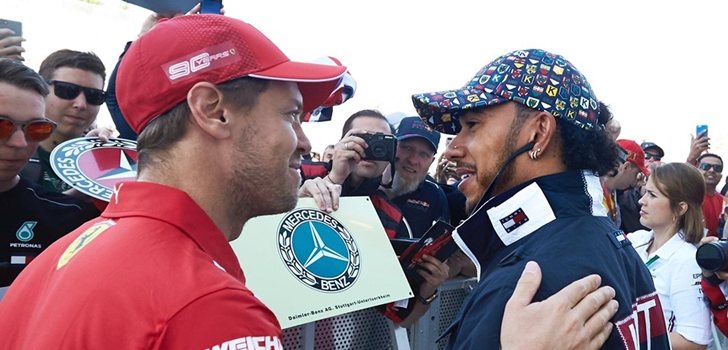 Vettel y Hamilton, juntos en Canadá