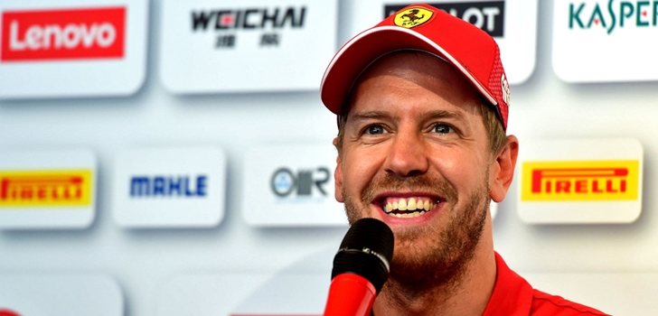 Vettel, en la rueda de prensa de Montreal