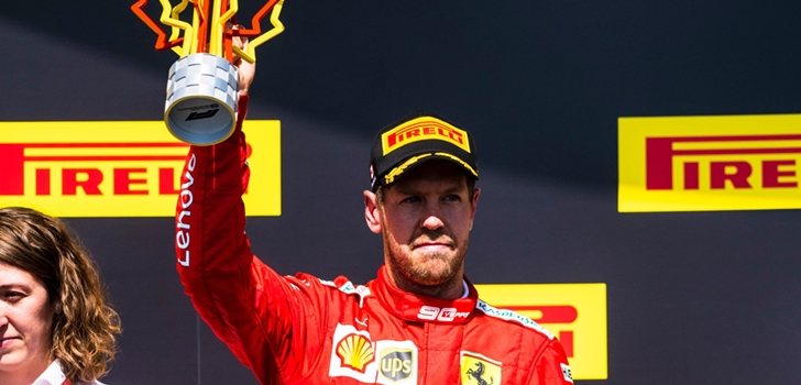 Vettel, en el podio de Montreal