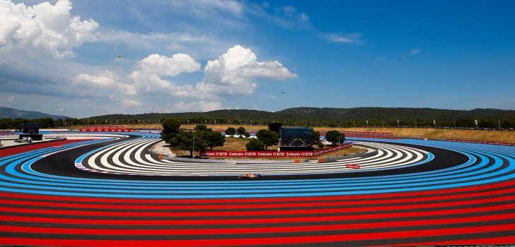 Curva panoramica de la pista de Paul Ricard