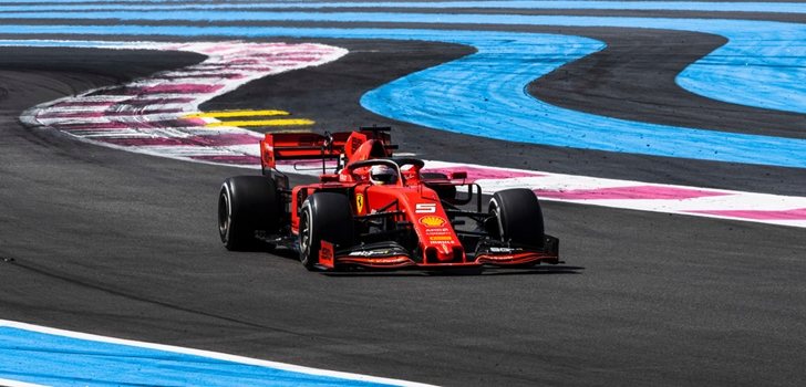 Vettel, en el GP de Francia 2019