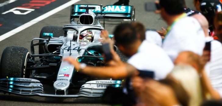 hamilton ganando francia gp 2019