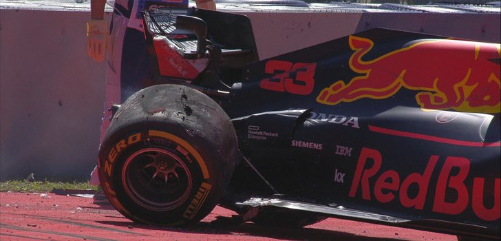Max Verstappen sufre accidente en Austria