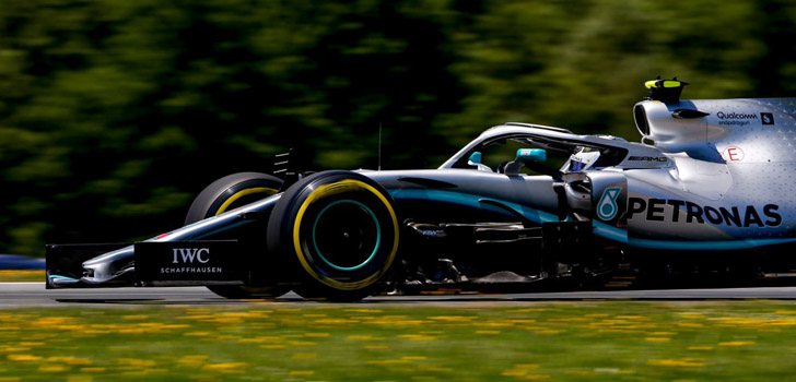 Valtteri Bottas, rodando en el Red Bull Ring de Austria