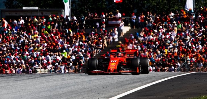 Leclerc, en el GP de Austria 2019