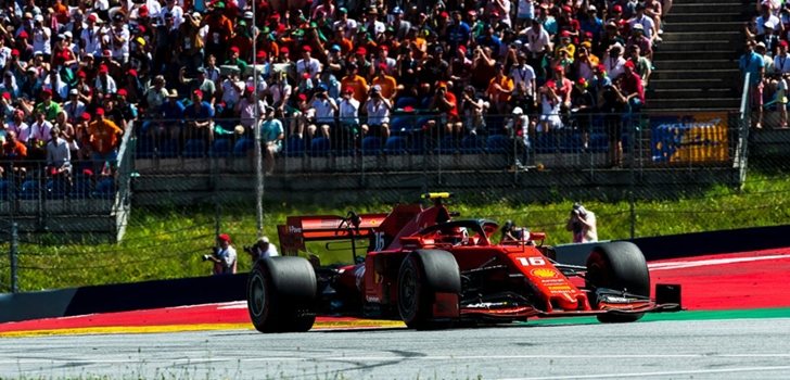 Leclerc, en el GP de Austria 2019