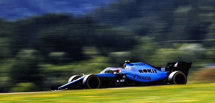 Kubica rueda en el GP de Austria 2019